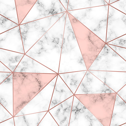 Rosé Marble Gray Fine Lines Zazz