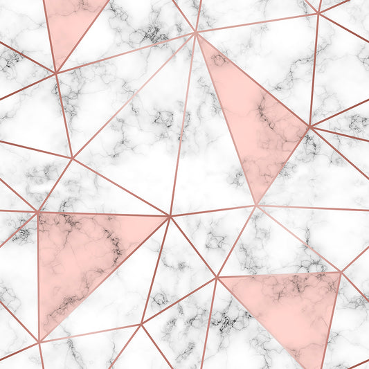 Rosé Marble Gray Fine Lines Zazz