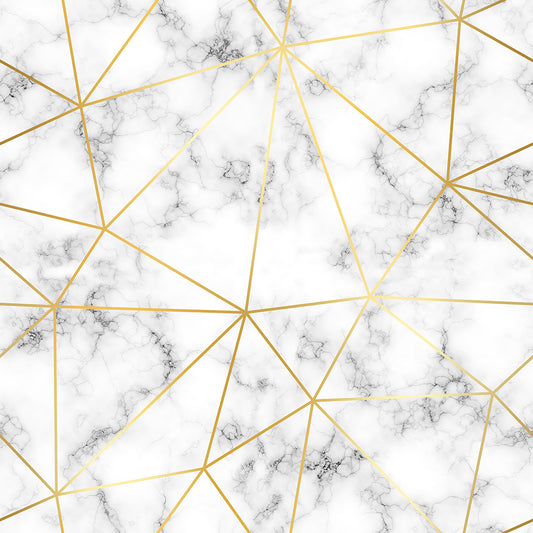 White Marble Gold Lines Zazz