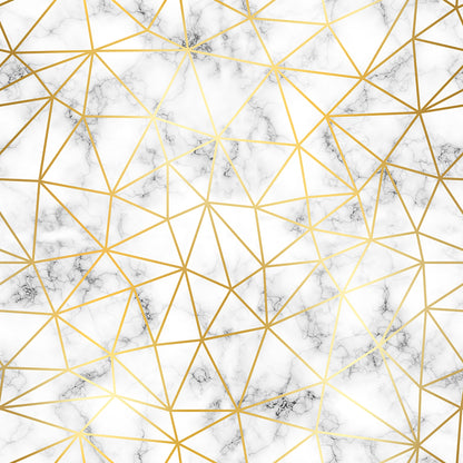 White Marble Fine Gold Lines Zazz