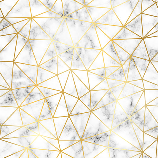 White Marble Fine Gold Lines Zazz