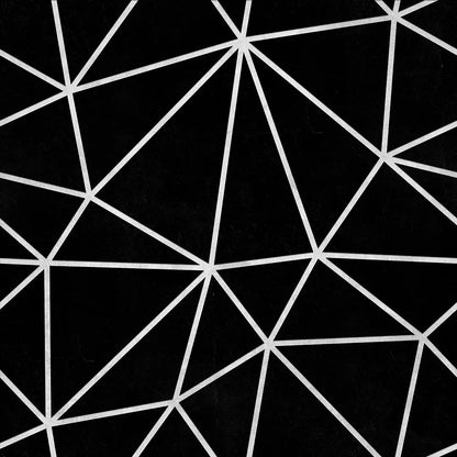 Zazz Black White Thick Lines – Geometrische Tapete Schwarz & Weiß