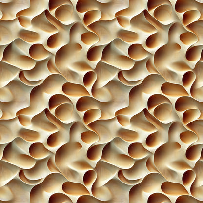 3D Fototapete mit Faltenmuster in Beige & Braun  organisches Design mit Tiefenwirkung  selbstklebende Tapete  PVC-frei  Lieferzeit 2-4 Werktage PCC FoliaConcept