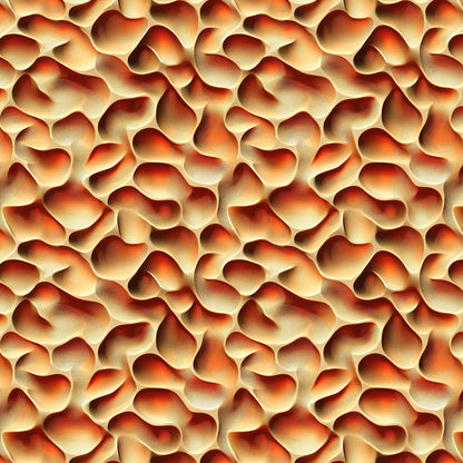3D Fototapete mit Wellenrelief in Rot-Orange  plastische Tiefenwirkung  selbstklebende Tapete  PVC-frei  Lieferzeit 2-4 Werktage PCC FoliaConcept