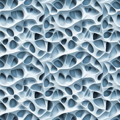3D Zellstruktur in Eisblau  organisches Design mit Tiefe  selbstklebende Tapete  PVC-frei  Lieferzeit 2-4 Werktage PCC FoliaConcept