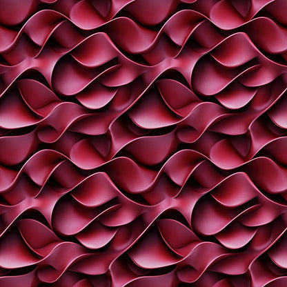 3D Tapete in kräftigem Bordeauxrot  Skulpturale Wellenstruktur mit Tiefe  selbstklebende Tapete  PVC-frei  Lieferzeit 2-4 Werktage PCC FoliaConcept