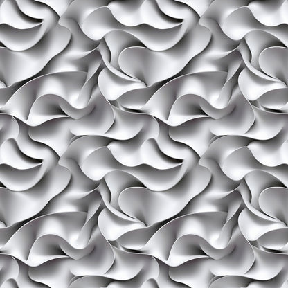 selbstklebende Tapete  PVC-frei  Lieferzeit 2-4 Werktage 3D Wanddesign in Silber  Elegante Wellenoptik mit Tiefe