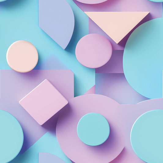 3D Tapete in Pastelllila & Hellblau  Verspielt & modern  Selbstklebend & PVC-frei  Für kreative Räume  Jetzt entdecken!