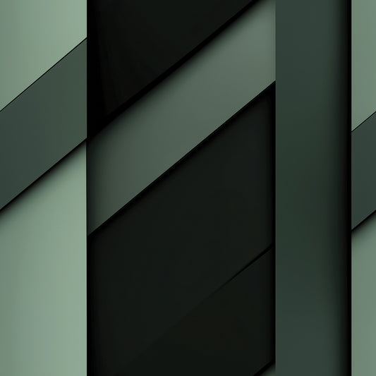 3D Tapete in edlem Grün-Schwarz  Selbstklebend & PVC-frei  Für stilvolle Wandgestaltung mit Tiefenwirkung  made by PCC FoliaConcept!