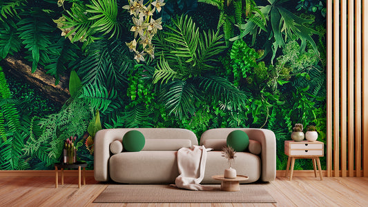 Tapete Jungle Dream  Dschungel-Tapete mit Farnen & Tropenflair  Design by Pimp My Wall