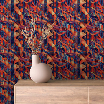 Geometrische Flammen Abstrakt