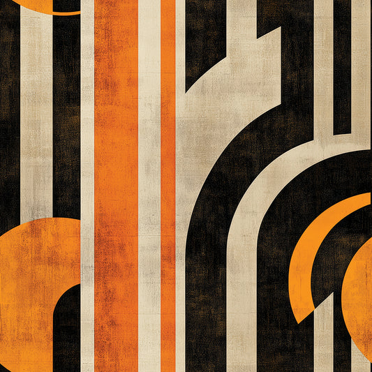 Retro Art Deco Tapete Abstrakt
