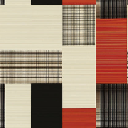 Geometrische Vintage Tapete Abstrakt