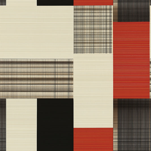 Geometrische Vintage Tapete Abstrakt