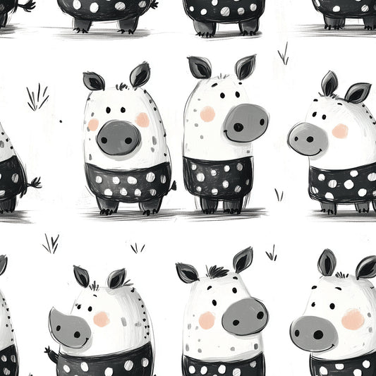 Kleine Schweinchen Fototapete ▪️ ANGEBOT: kostenloser Versand PVC-freie Tapete  schneller Versand▪️Einfach abziehen, aufkleben, fertig! Made in Germany PCC FoliaConcept