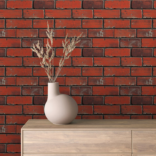 Klinker Ziegelrot-Schwarz Brick