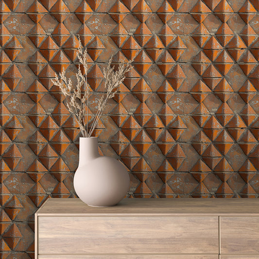 Rust Pyramid Brick