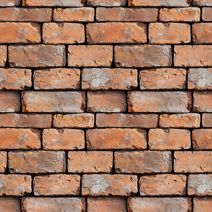 Urban Brick Weathered Fliese mit rustikalem Ziegel-Look und verwitterter OberflächePerfekt für urbane Loft-Ästhetik und Vintage-Designs Selbstklebend & PVC-frei – by PCC FoliaConcept