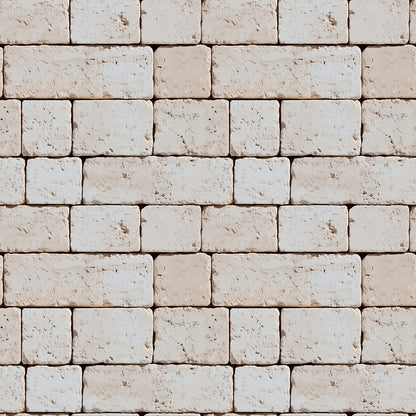 3D-Ziegelfliesen Urban Brick White Sand mit plastischer OberflächePerfekt für natürliche WandgestaltungenSelbstklebend & PVC-frei – by PCC FoliaConcept
