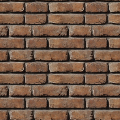 3D-Ziegelfliesen Urban Brick Rust Classic mit realistischer TiefenstrukturFür ausdrucksstarke Wände im Industrial-Look – by PCC FoliaConcept