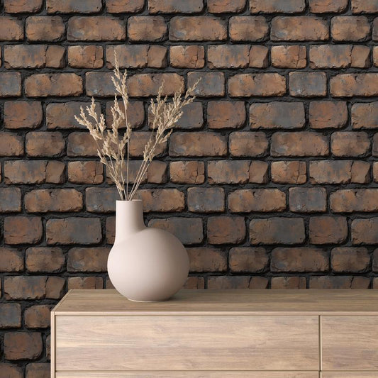 3D-Ziegelfliesen Urban Brick Rusty Red mit TiefenstrukturUrbane Ziegeloptik im Industrial Style für stylische Wände – by PCC FoliaConcept