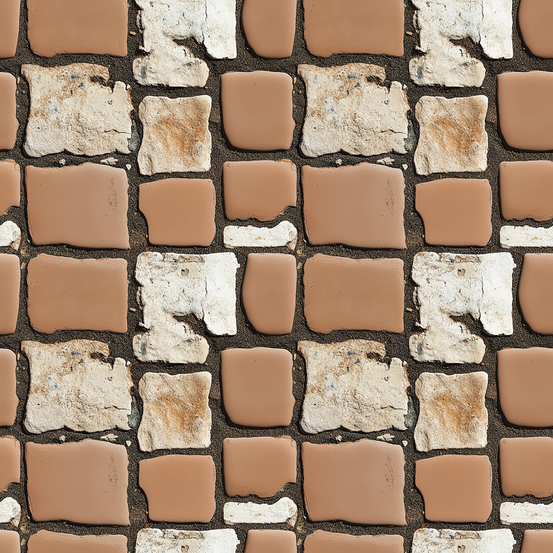 3D-Wandfliesen Urban Mosaic Clay & Chalk in NatursteinoptikKreative Kombination aus Ton & Kalkstein – by PCC FoliaConcept
