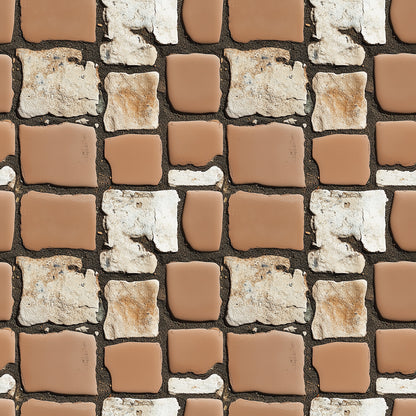 3D-Wandfliesen Urban Mosaic Clay & Chalk in NatursteinoptikKreative Kombination aus Ton & Kalkstein – by PCC FoliaConcept