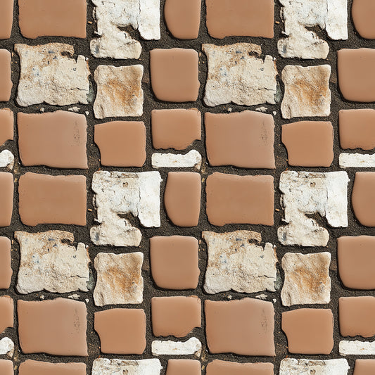 3D-Wandfliesen Urban Mosaic Clay & Chalk in NatursteinoptikKreative Kombination aus Ton & Kalkstein – by PCC FoliaConcept