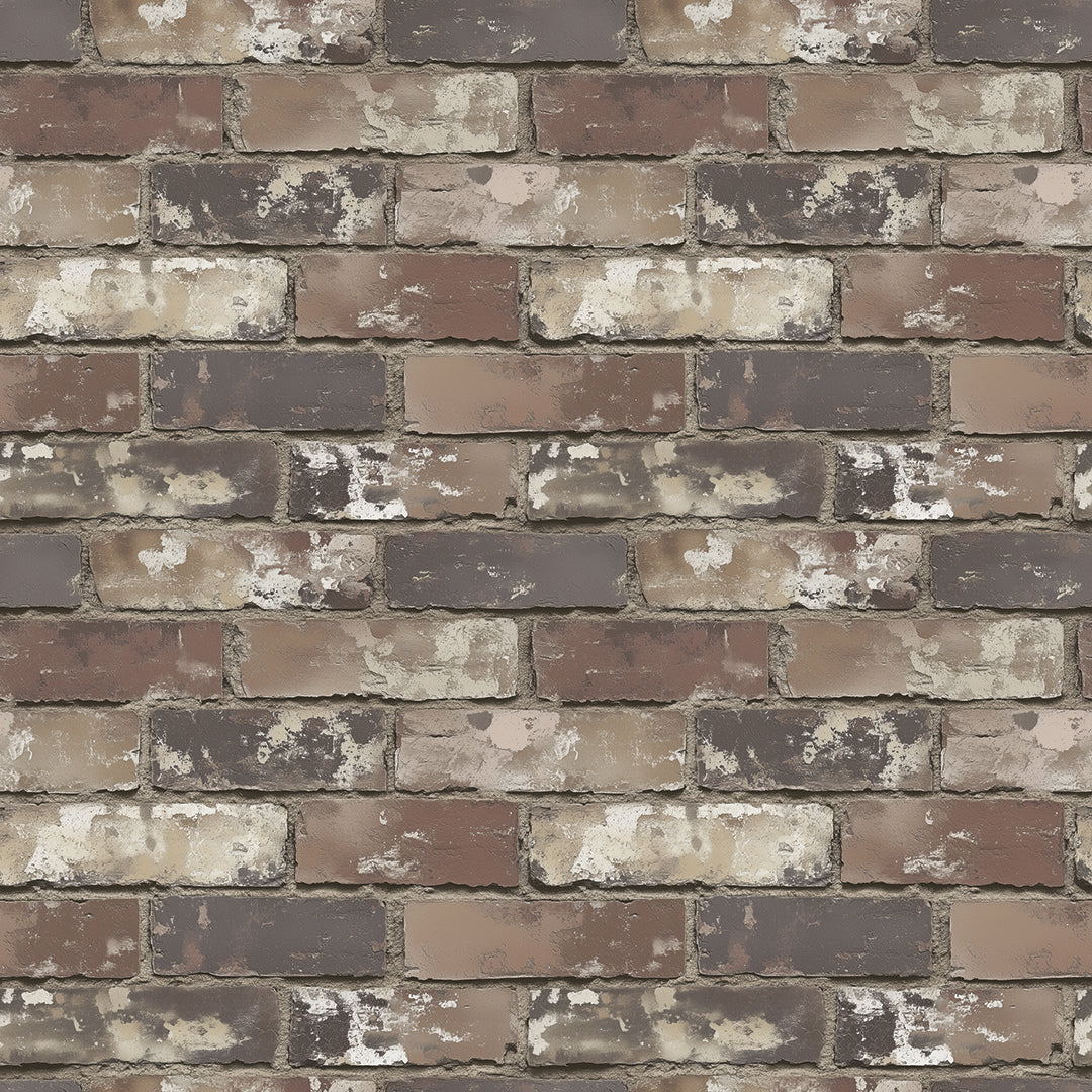 3D-Ziegelfolie Rusty Brick Classic in Patina-OptikIdeal für moderne Industrie-Looks – by PCC FoliaConcept