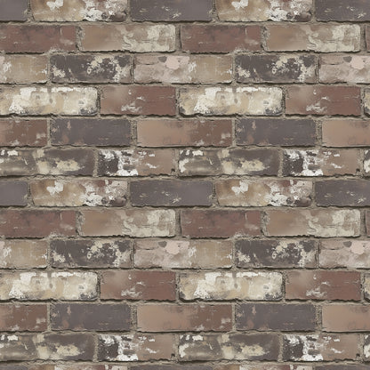 3D-Ziegelfolie Rusty Brick Classic in Patina-OptikIdeal für moderne Industrie-Looks – by PCC FoliaConcept