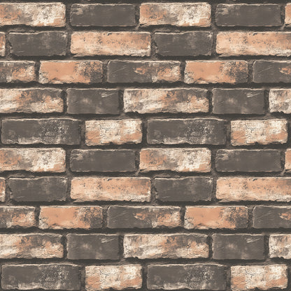3D-Ziegelfolie Brick Urban Charcoal mit Kontrast-LookModerne Backsteinoptik – PCC FoliaConcept