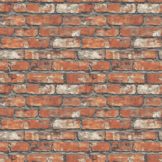 3D-Ziegel Wandfolie in Terracotta-Rot für mediterranes FlairSelbstklebend & PVC-frei – PCC FoliaConcept