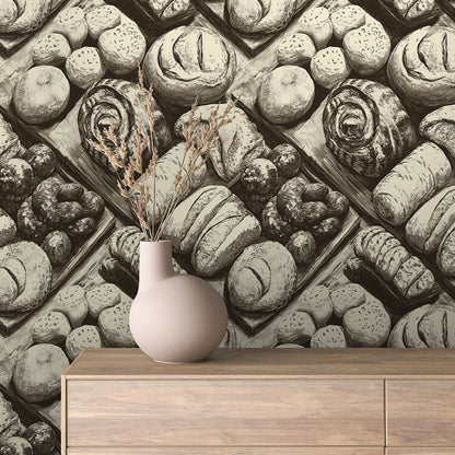 Für Bäckereien & Cafés PVC-freie Tapete  schneller Versand▪️Einfach abziehen, aufkleben, fertig! Made in Germany PCC FoliaConcept 