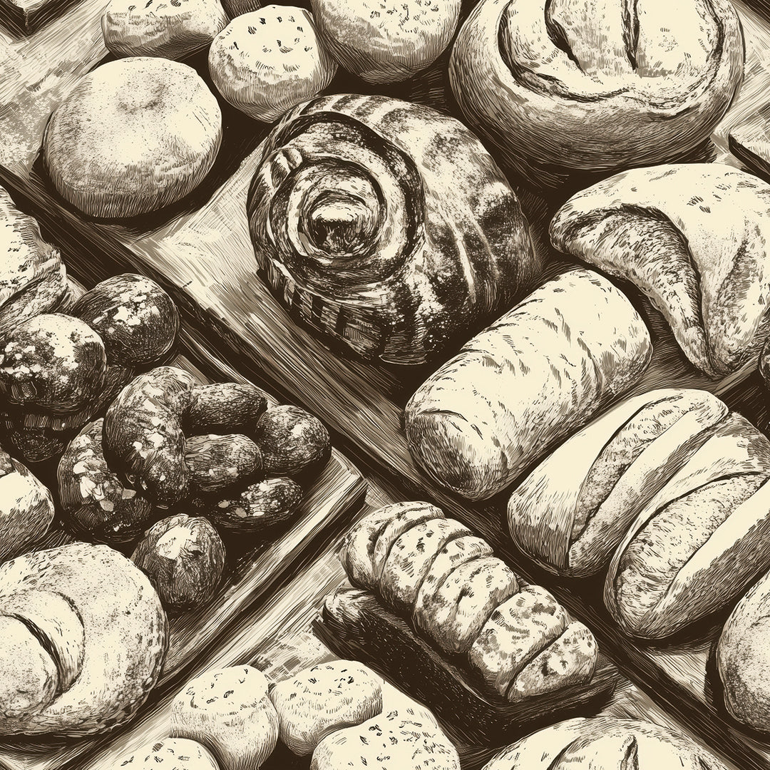 Für Bäckereien & Cafés PVC-freie Tapete  schneller Versand▪️Einfach abziehen, aufkleben, fertig! Made in Germany PCC FoliaConcept 