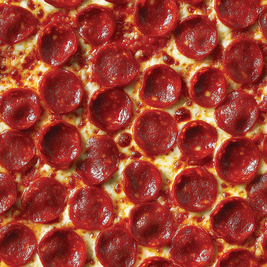 Knalliges Pizza-Tapetendesign PVC-freie Tapete  schneller Versand▪️Einfach abziehen, aufkleben, fertig! Made in Germany PCC FoliaConcept