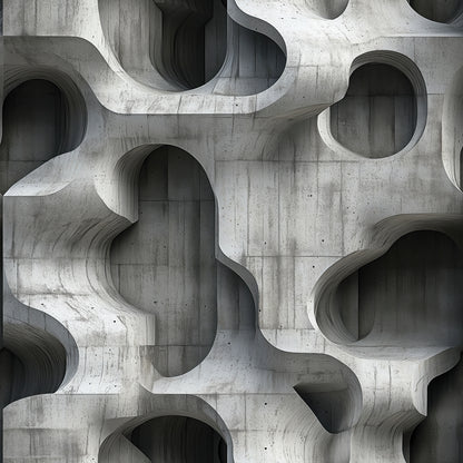 Skulpturale 3D-Betontapete  Selbstklebend & abwischbar  PVC-freie Tapete ▪️ Modern, kreativ & expressiv  Made in Germany ▪️ FoliaConcept 