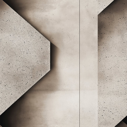 Kantige 3D-Betontapete mit architektonischem Look  Selbstklebend & abwischbar  PVC-freie Tapete ▪️ Klar, massiv & modern  Made in Germany ▪️ FoliaConcept