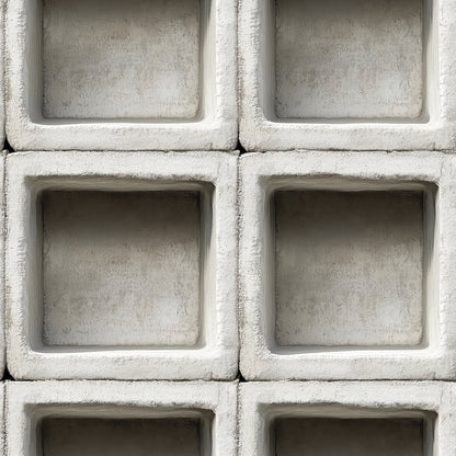 Kantige 3D-Beton-Tapete im Blockdesign  Selbstklebend & abwischbar  PVC-freie Tapete ▪️ Industrial Style & klare Linien  Made in Germany ▪️ FoliaConcept