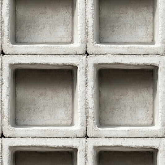 Kantige 3D-Beton-Tapete im Blockdesign  Selbstklebend & abwischbar  PVC-freie Tapete ▪️ Industrial Style & klare Linien  Made in Germany ▪️ FoliaConcept