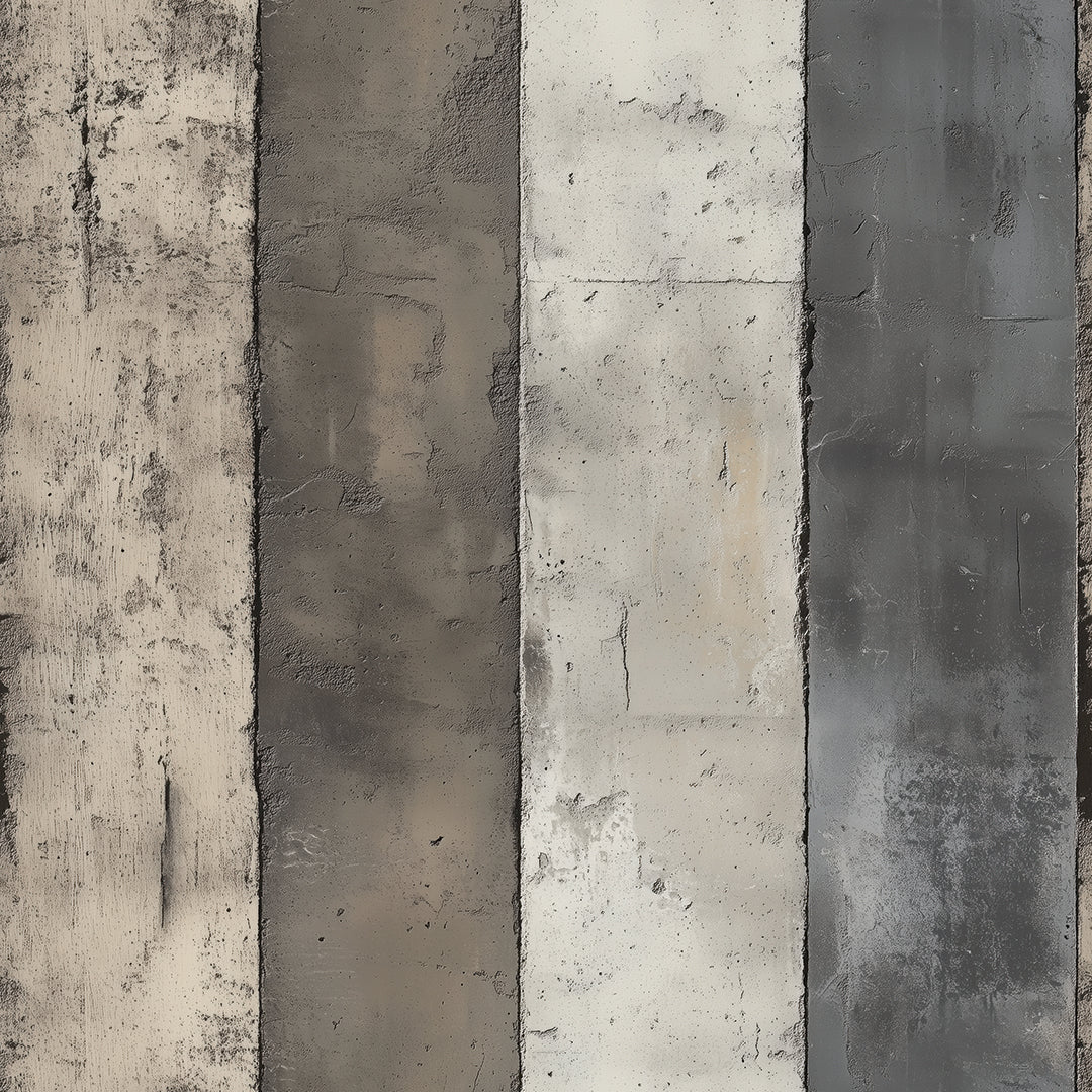 Betonstreifen im Used-Look  Warme Erdtöne & Graphit  Selbstklebende Tapete ▪️ Industrial Charme ▪️ PVC-frei ▪️ FoliaConcept