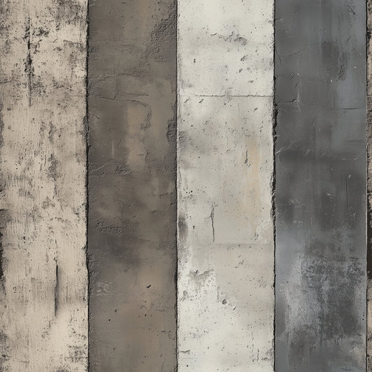 Betonstreifen im Used-Look  Warme Erdtöne & Graphit  Selbstklebende Tapete ▪️ Industrial Charme ▪️ PVC-frei ▪️ FoliaConcept