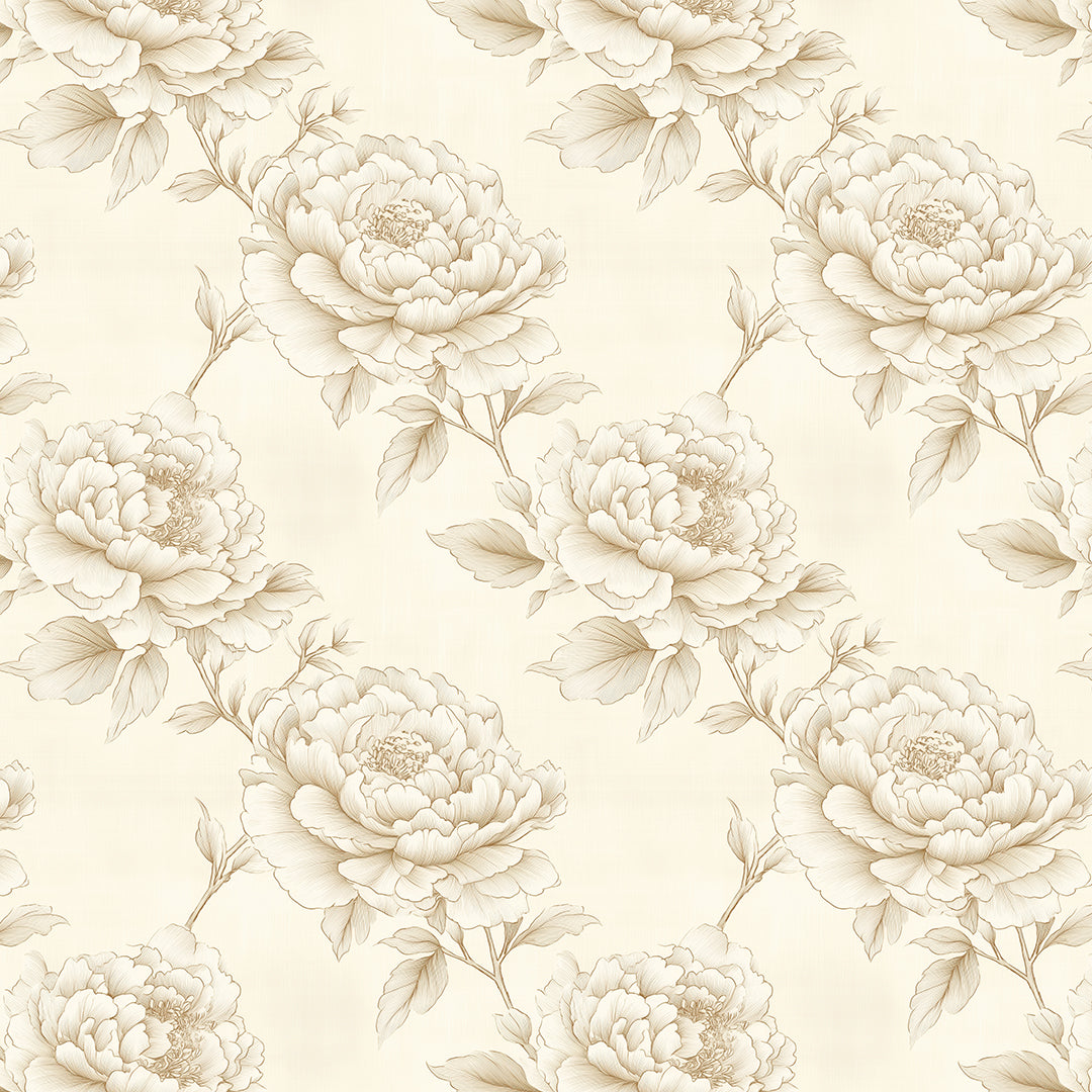 Blumenillustrationen ideal für zeitlose Wohnkonzepte, elegante Schlafzimmer oder helle FlurePVC-freie Tapete  schneller Versand▪️Einfach abziehen, aufkleben, fertig! Made in Germany PCC FoliaConcept