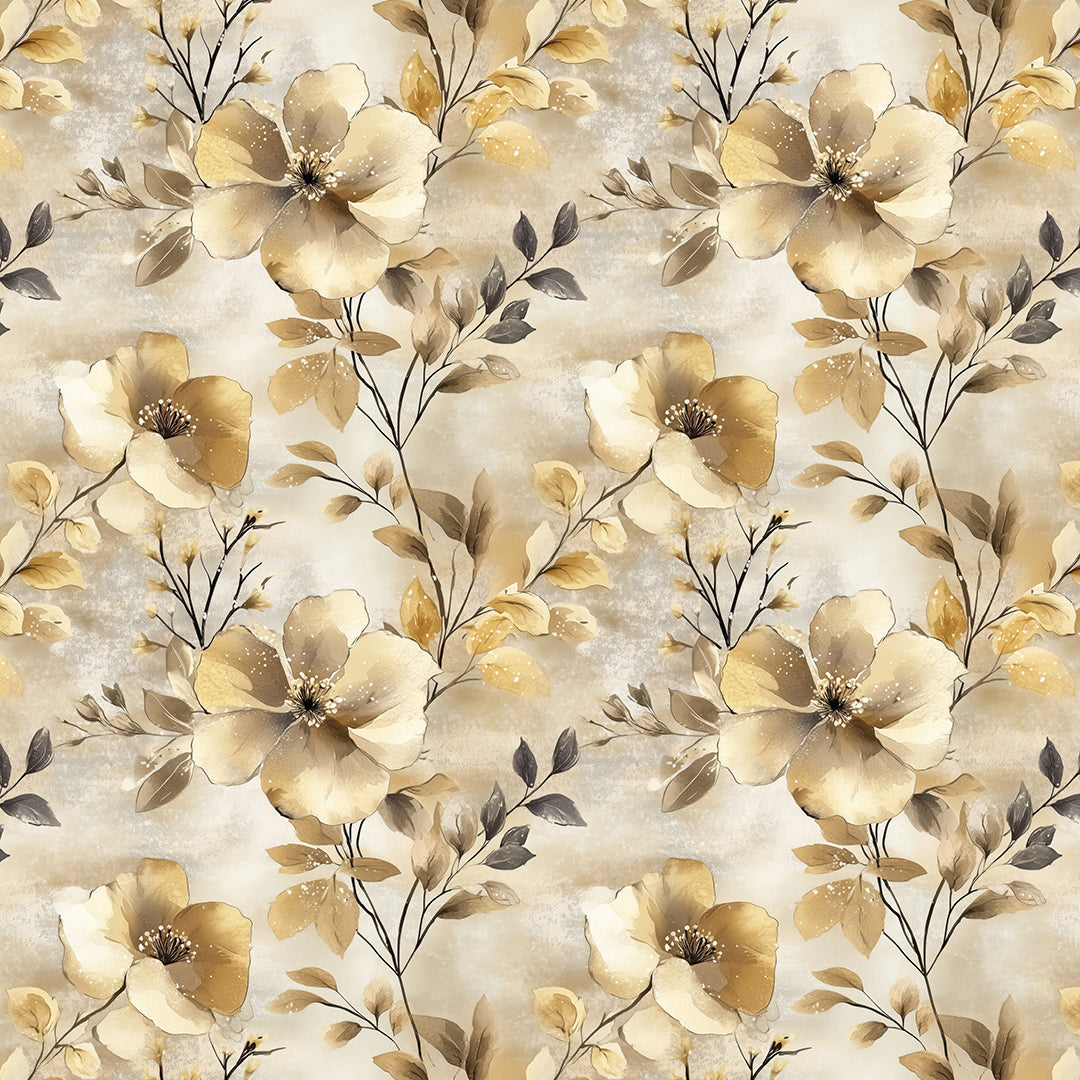 PVC-freie Tapete  schneller Versand▪️Einfach abziehen, aufkleben, fertig! Made in Germany PCC FoliaConcept - Opulente Blumentapete für Wohnbereiche, Esszimmer oder repräsentative Räume mit gehobenem Anspruch