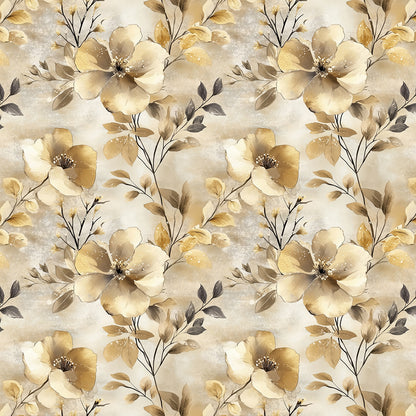 PVC-freie Tapete  schneller Versand▪️Einfach abziehen, aufkleben, fertig! Made in Germany PCC FoliaConcept - Opulente Blumentapete für Wohnbereiche, Esszimmer oder repräsentative Räume mit gehobenem Anspruch