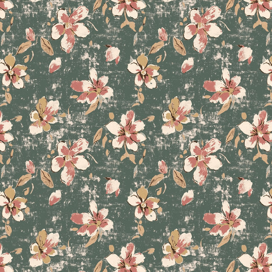 Vintage-Blumentapete für Schlaf-und WohnzimmerPVC-freie Tapete  schneller Versand▪️Einfach abziehen, aufkleben, fertig! Made in Germany PCC FoliaConcept
