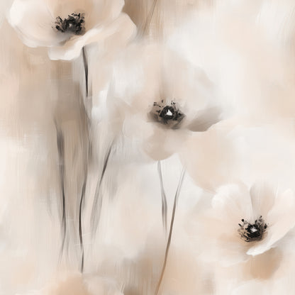 Zarte Blumentapete in Beige: FLORAL 0080 schafft eine ruhige, stilvolle Atmosphäre. Selbstklebend, abziehbar & einfach anzubringen – perfekt für dein Zuhause.