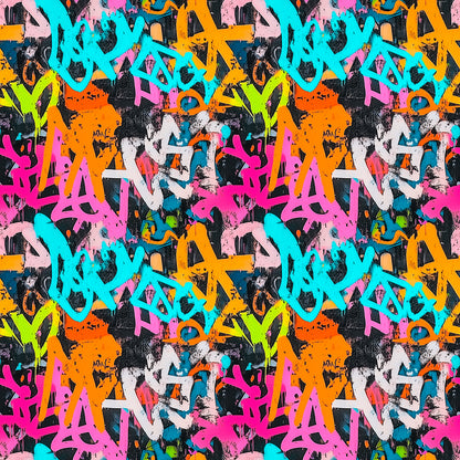 Urban Graffiti Style  Neonfarben & Kontraste  Selbstklebend & PVC-frei – by PCC FoliaConcept