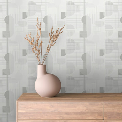 Hellgrau Muster Geometrisch