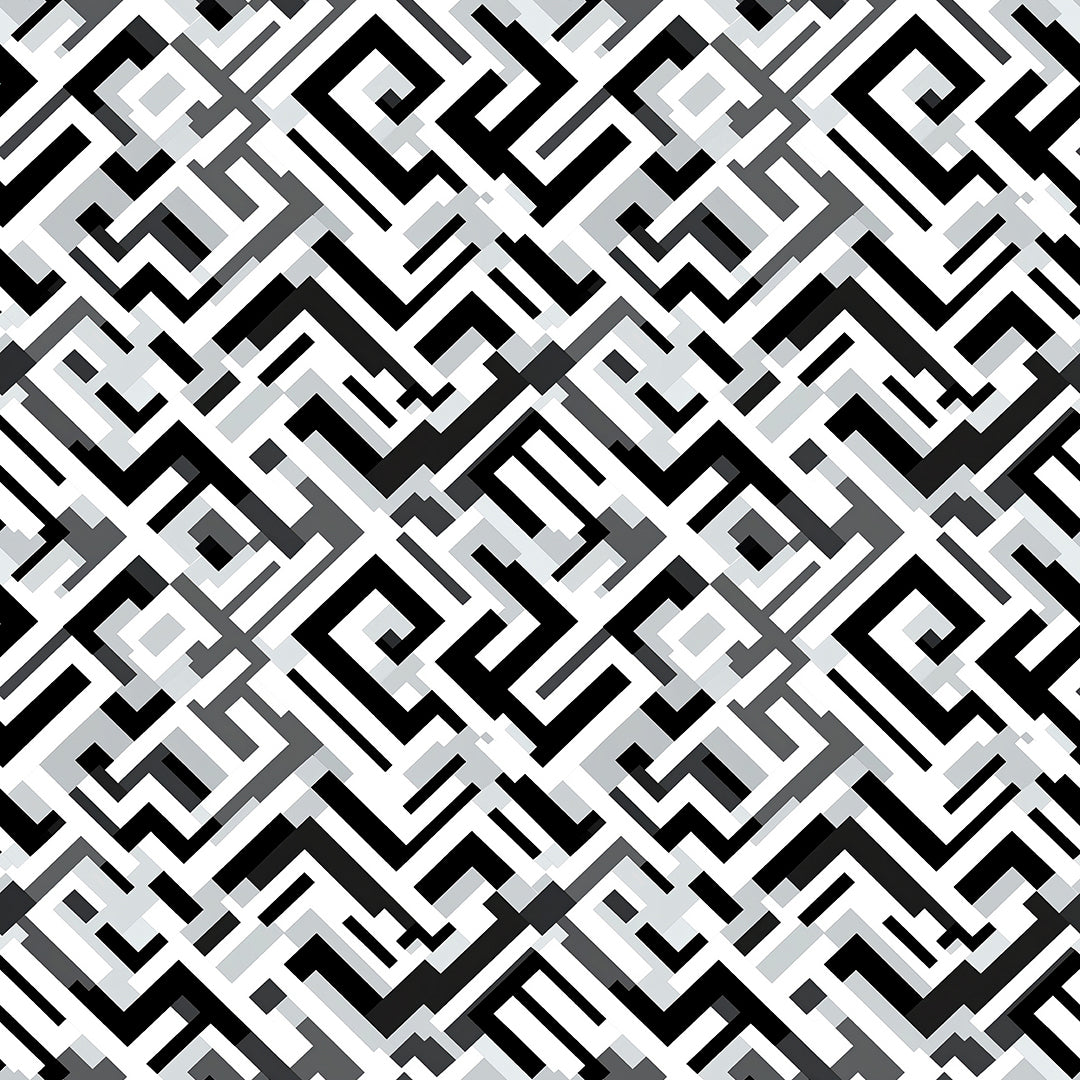 Schwarz-Grau Muster Geometrisch
