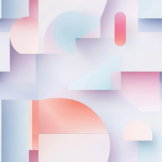 Pastell Rosa Geometrische Formen